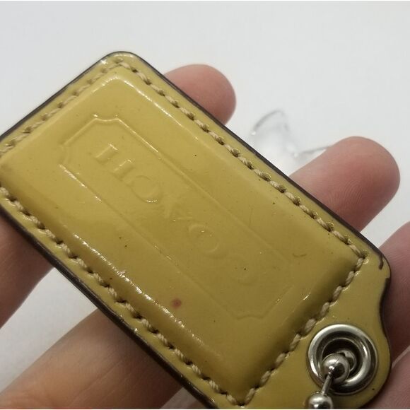 Coach Tan purse tag chain hang tag vintage - Picture 2 of 3
